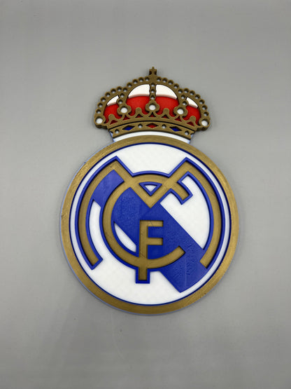 Escudo del Real Madrid en impresión 3D