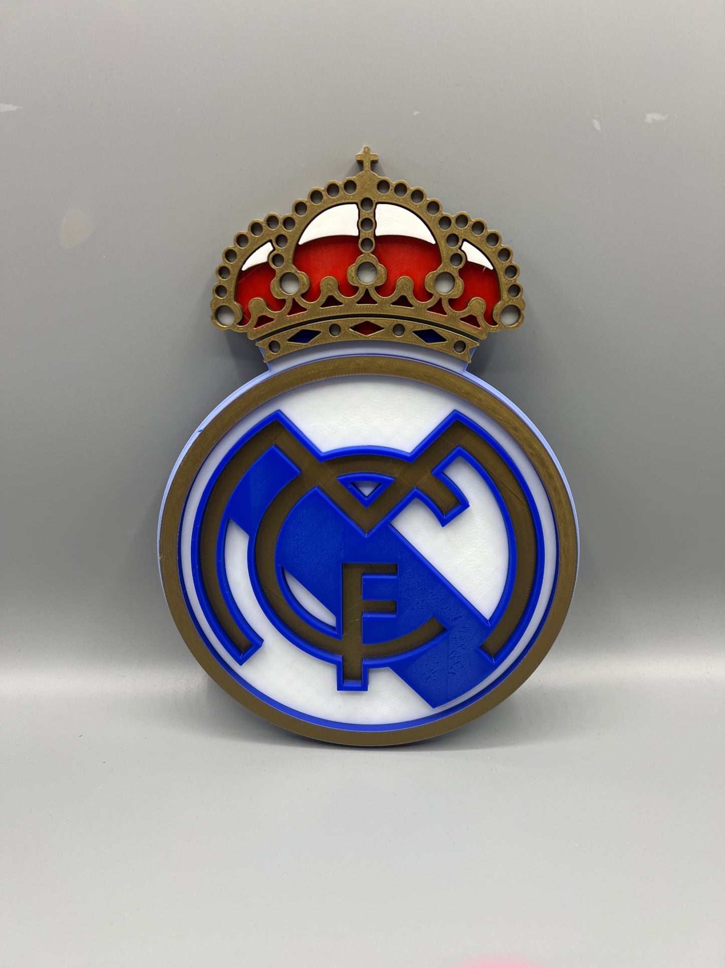 Escudo del Real Madrid en impresión 3D