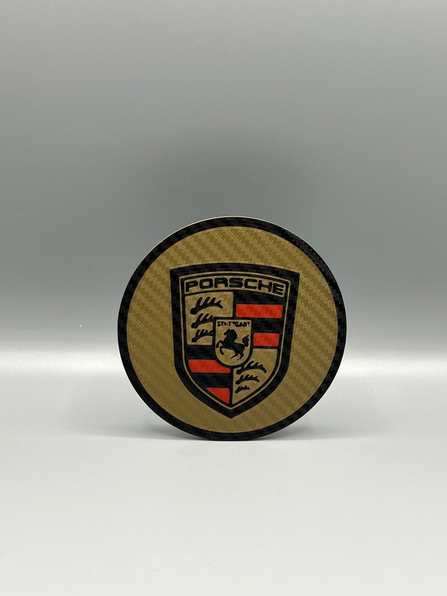 Posavasos de Escudo de Porsche en impresión 3D