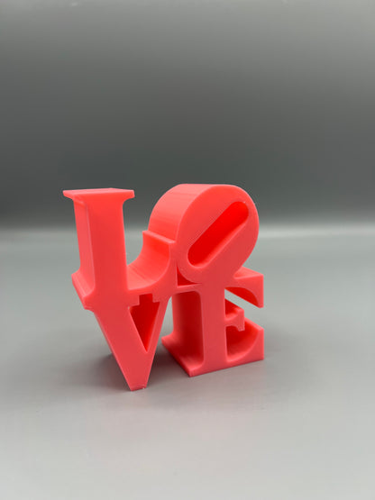 Letras Love en impresión 3D