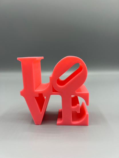 Letras Love en impresión 3D