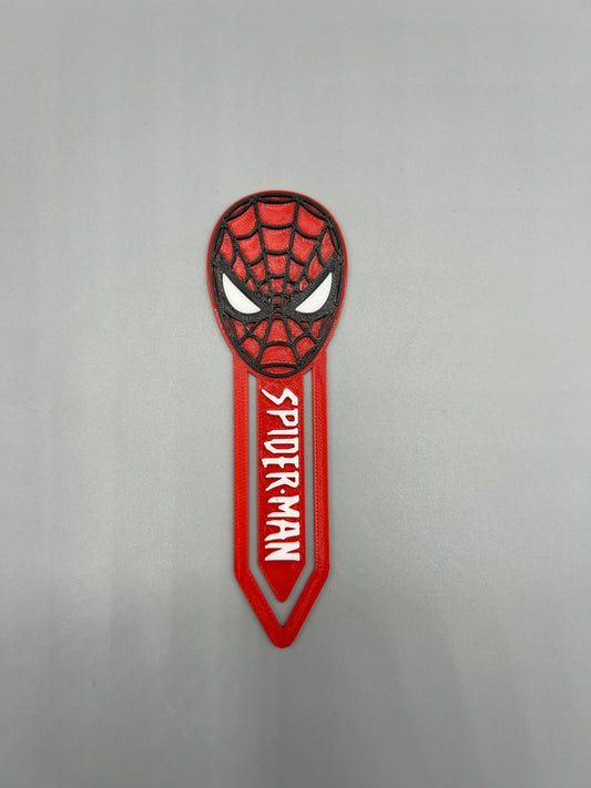 Marcapáginas de Spiderman en impresión 3D